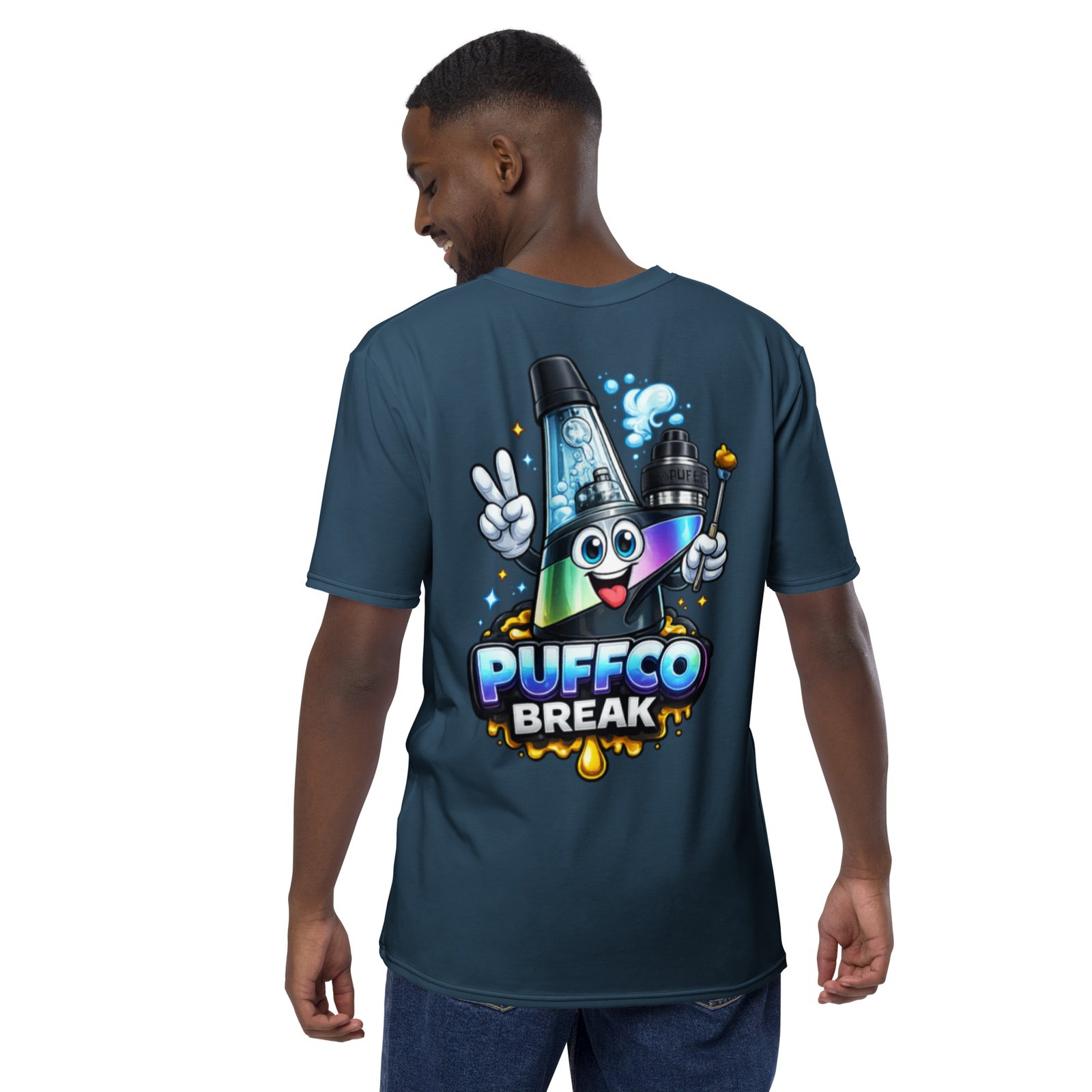 Unisex Blue Puffco Break t-shirt - Image 3