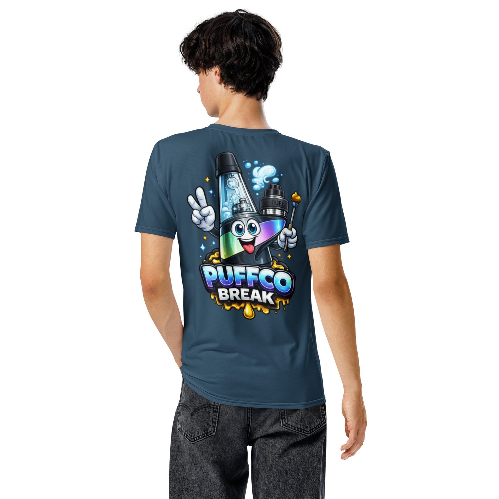 Unisex Blue Puffco Break t-shirt - Image 4