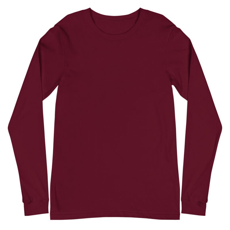 unisex long sleeve tee maroon front 6a9630aa89738.jpg