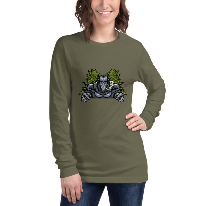 unisex long sleeve tee military green front 6a9632e824bcb.jpg