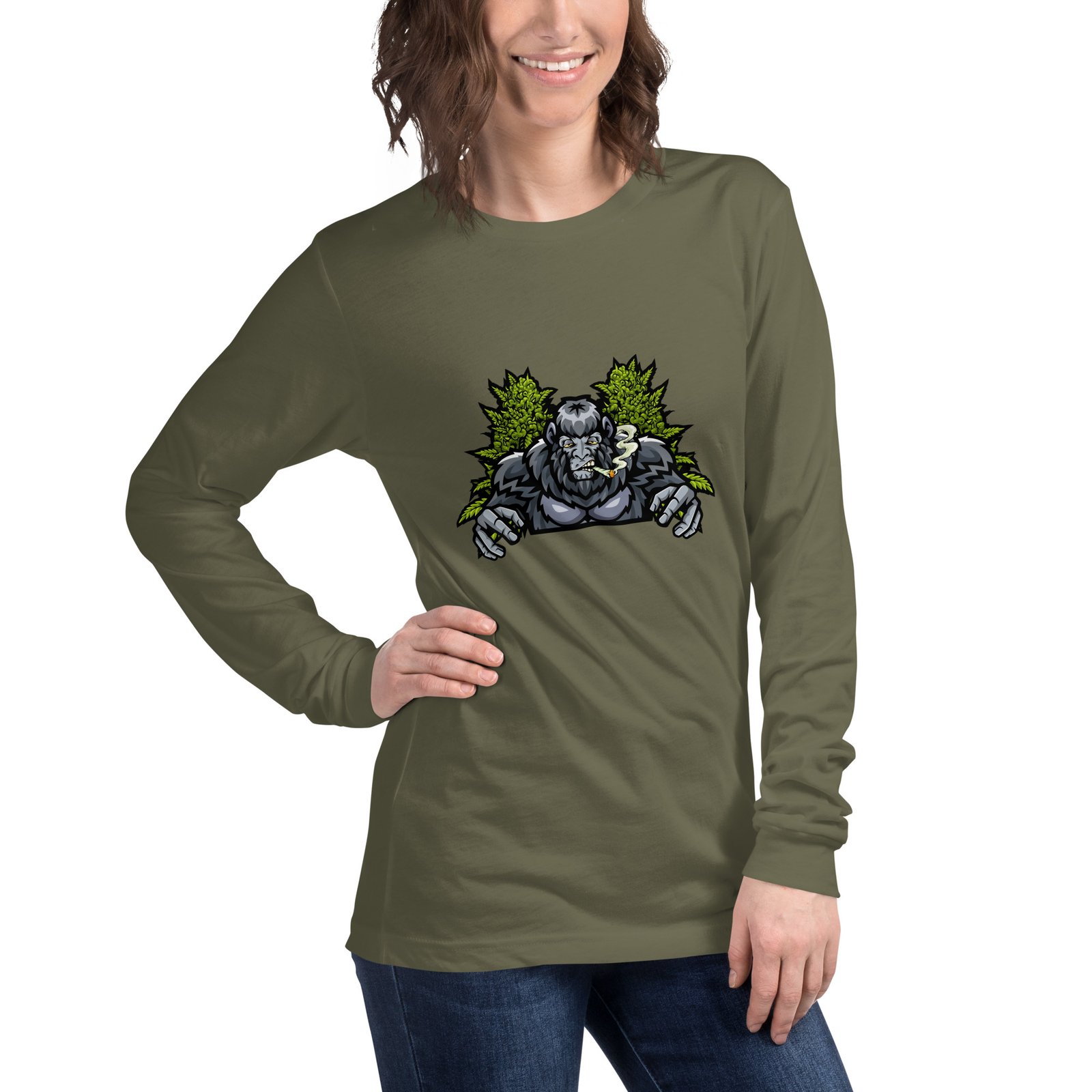 unisex long sleeve tee military green right front 6a9632e8291cc.jpg unisex long sleeve tee military green right front 6a9632e8291cc.jpg