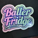 Baller Fridge Pixie Dust Glossy Die-Cut Sticker | 4.1" x 3.3" Baller Fridge Pixie Dust glossy die-cut logo sticker