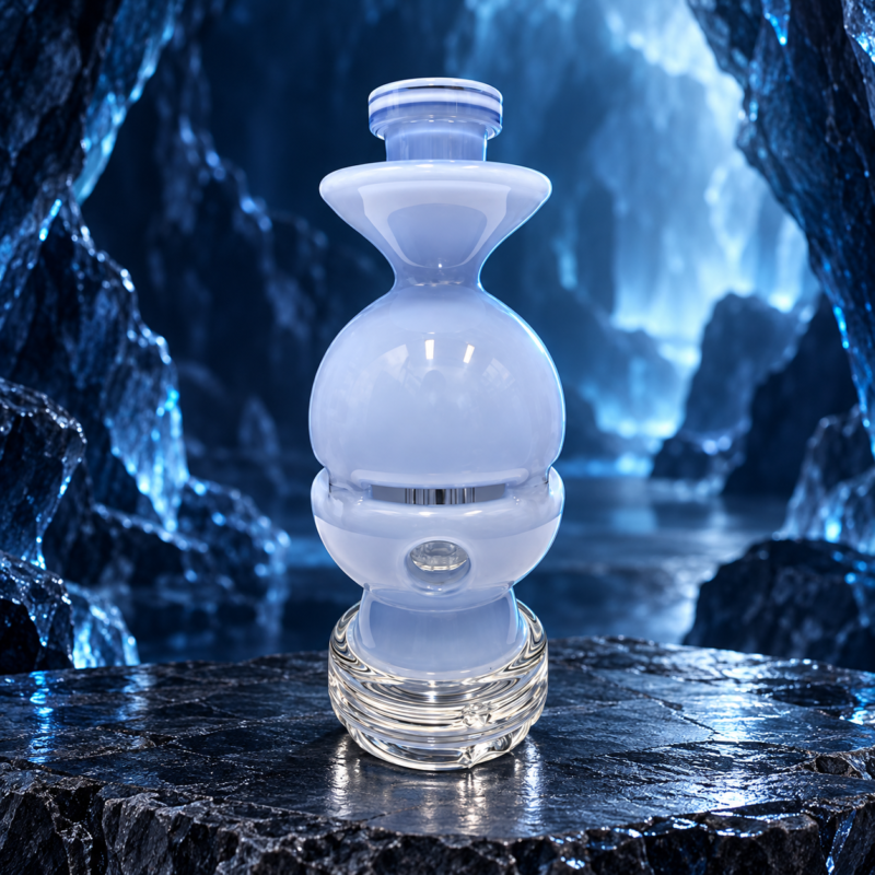 Home miner glass attachment in glacial ice